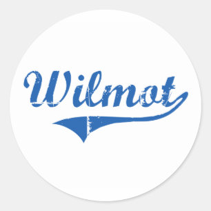 Wilmot New Hampshire Classic Design Round Sticker