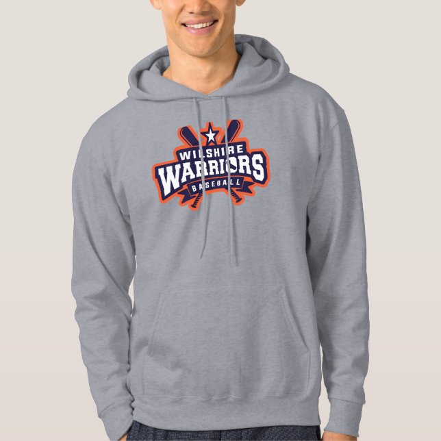 Wilshire Warriors Baseball League Logo Hoodie (Front)
