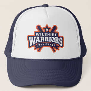 Wilshire Warriors Baseball League Logo Trucker Hat