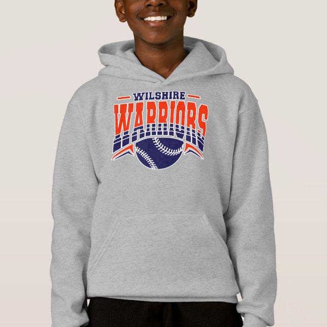 Wilshire Warriors Navy Baseball Logo (Front)