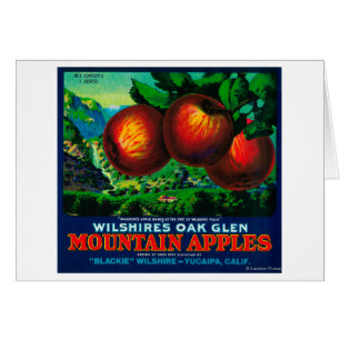 Wilshire's Oak Glen Apple Crate Label