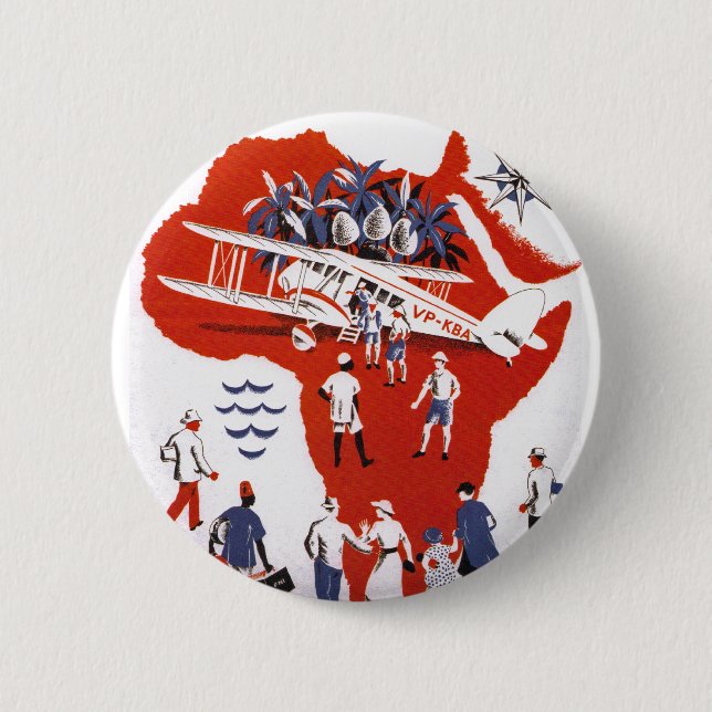 Wilson Airways ~ Africa 6 Cm Round Badge (Front)