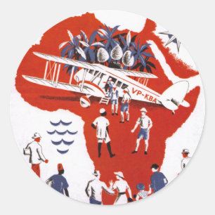 Wilson Airways ~ Africa Classic Round Sticker