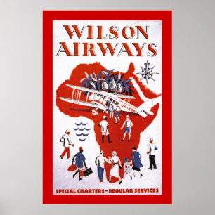 Wilson Airways ~ Africa Poster