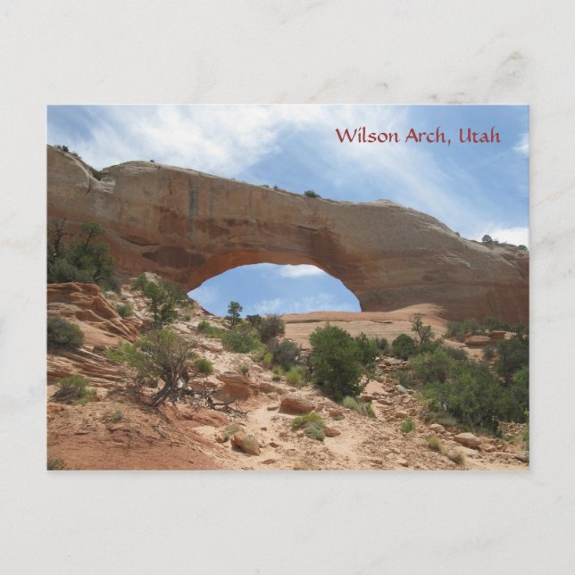 Wilson Arch, Utah Postcard (Front)