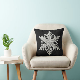 Wilson Bentley's Snowflake  Cushion