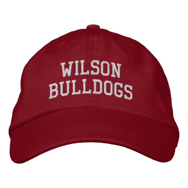  WILSON BULLDOGS EMBROIDERED BASEBALL CAP (Front)