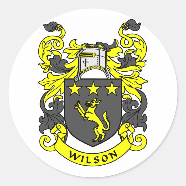 WILSON Coat of Arms Classic Round Sticker (Front)
