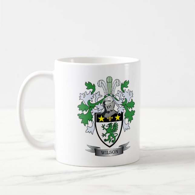 Wilson Coat of Arms Coffee Mug (Left)