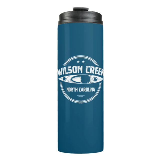 Wilson Creek North Carolina Kayaking Thermal Tumbler (Front)