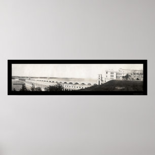 Wilson Dam Power House Photo 1933 Poster