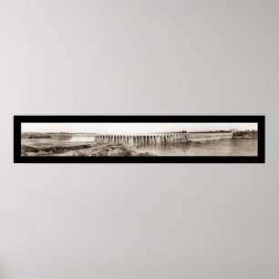 Wilson Dam Tenn River Photo 1926 Poster