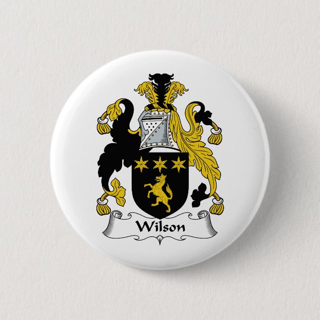 Wilson Family Crest 6 Cm Round Badge (Front)