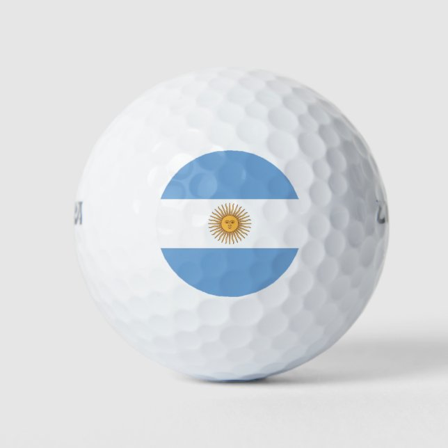 Wilson Golf Ball with flag of Argentina (Front)