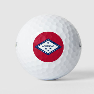 Wilson Golf Ball with flag of Arkansas, USA