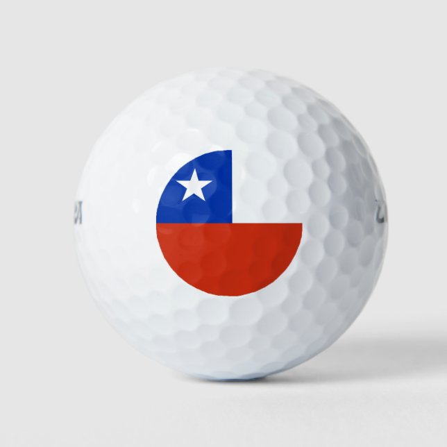 Wilson Golf Ball with flag of Chile (Front)