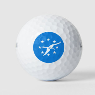 Wilson Golf Ball with flag of Corpus Christi