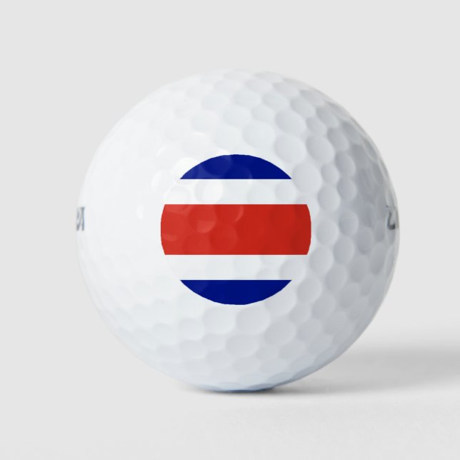 Wilson Golf Ball with flag of Costa Rica (Front)