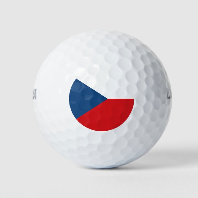Wilson Golf Ball with flag of Czechia (Front)