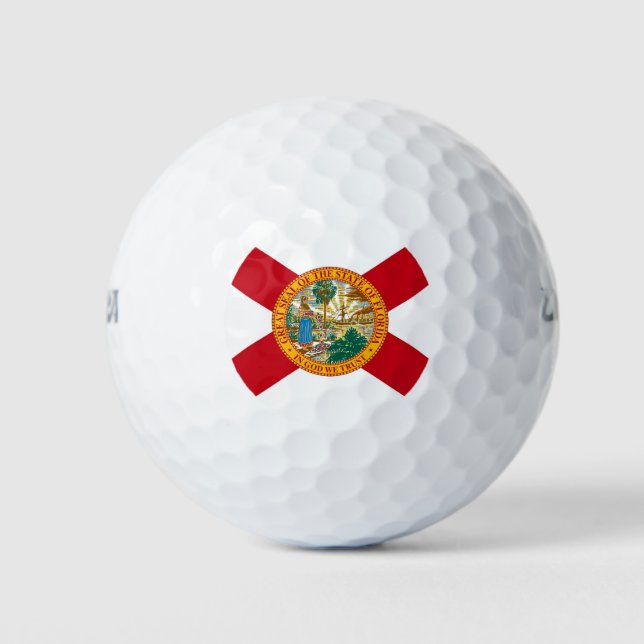 Wilson Golf Ball with flag of Florida, USA (Front)