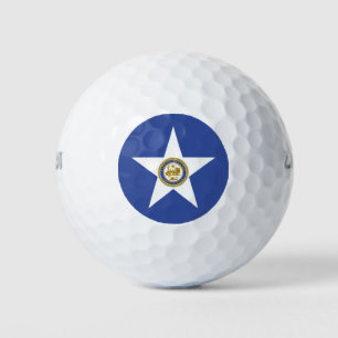 Wilson Golf Ball with flag of Houston