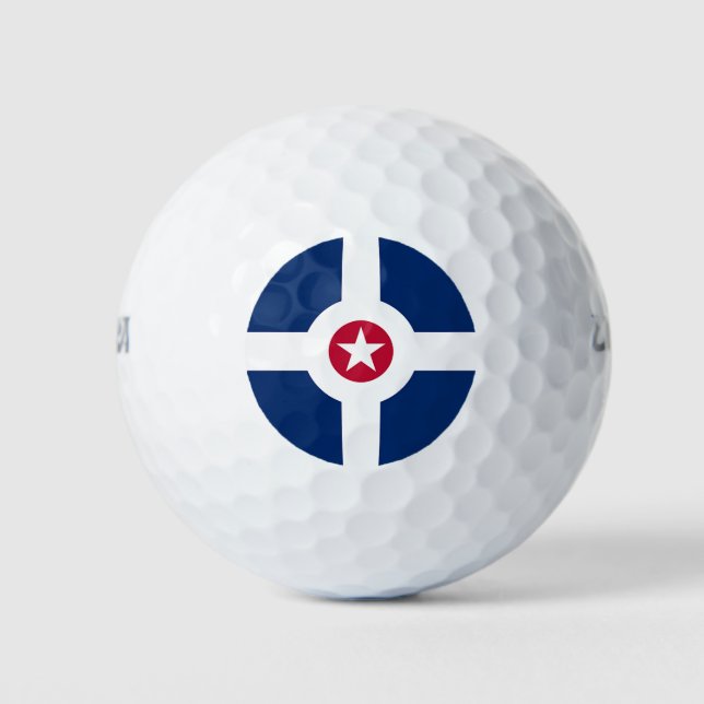 Wilson Golf Ball with flag of Indianapolis (Front)