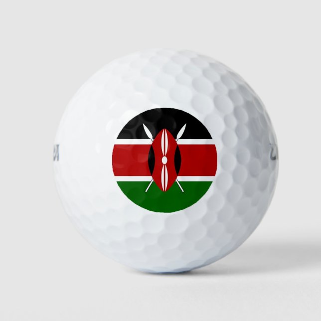 Wilson Golf Ball with flag of Kenya (Front)