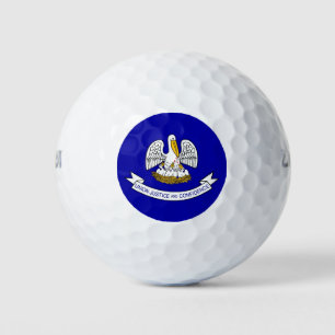 Wilson Golf Ball with flag of Louisiana, USA