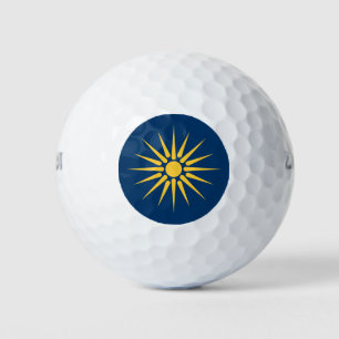 Wilson Golf Ball with flag of Macedonia, Greece