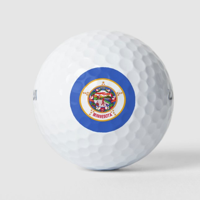 Wilson Golf Ball with flag of Minnesota (Front)
