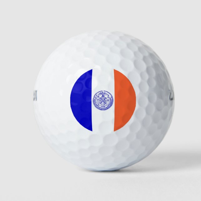 Wilson Golf Ball with flag of New York City, USA (Front)