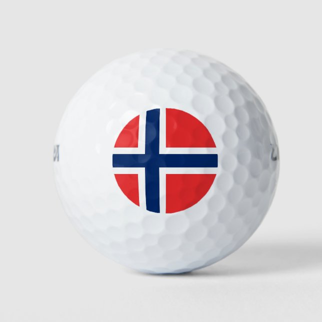 Wilson Golf Ball with flag of Norway (Front)