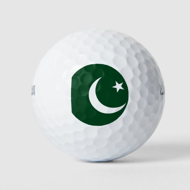 Wilson Golf Ball with flag of Pakistan (Front)