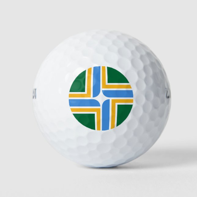 Wilson Golf Ball with flag of Portland (Front)