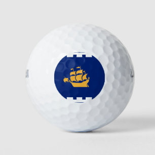 Wilson Golf Ball with flag of Quebec City