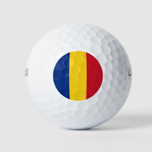 Wilson Golf Ball with flag of Romania (Front)