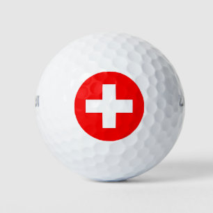 Wilson Golf Ball with flag of Switzerland