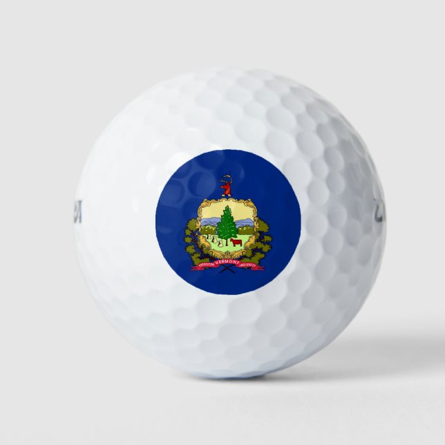 Wilson Golf Ball with flag of Vermont (Front)