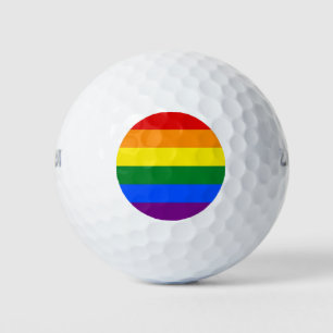Wilson Golf Ball with Pride flag of LGBT
