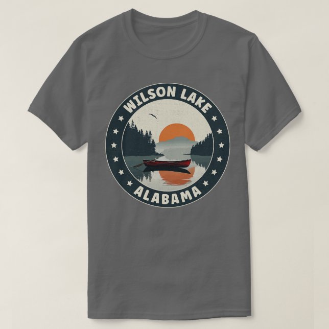 Wilson Lake Alabama Sunset TShirt (Design Front)