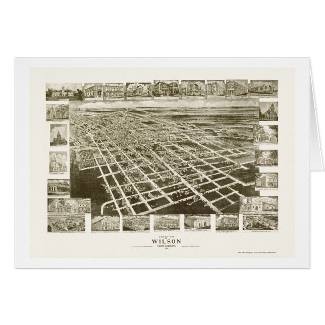 Wilson, NC Panoramic Map - 1908 (Front Horizontal)