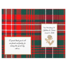 Wilson Plaid Wedding Program