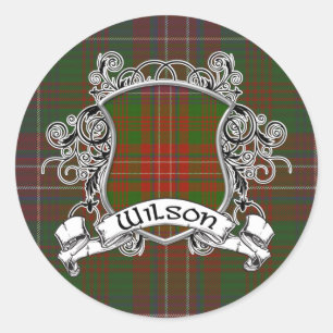 Wilson Tartan Shield Classic Round Sticker
