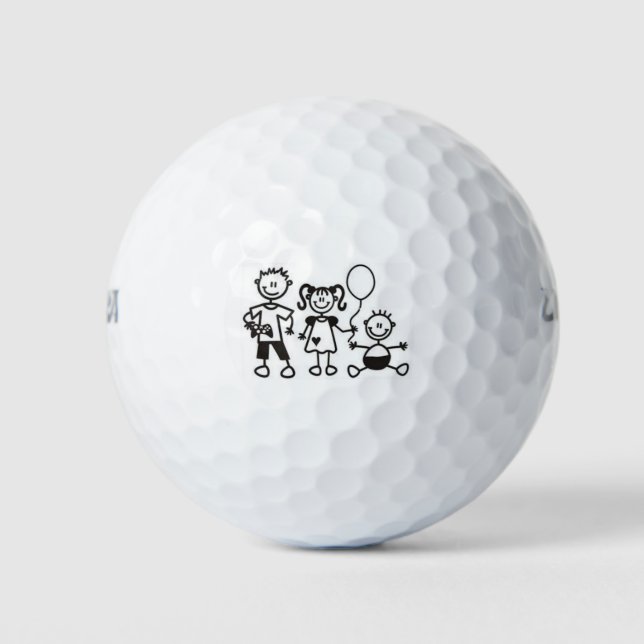 Wilson Ultra 500/Golf Ball/Stick Figure Family Golf Balls (Front)