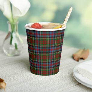 Wilsons 181 Scottish Plaid Pattern Paper Cups