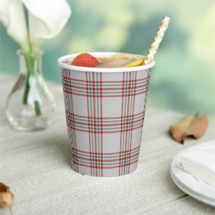 Wilsons Blanket Clan Scottish Plaid Pattern Paper Cups