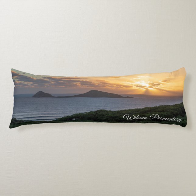 Wilsons Prom Victoria Australia Sunset Landscape Body Cushion (Front)