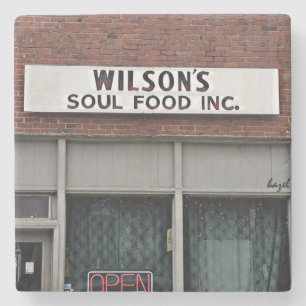 Wilson's Soul Food, Athens,Georgia,Marble Coaster