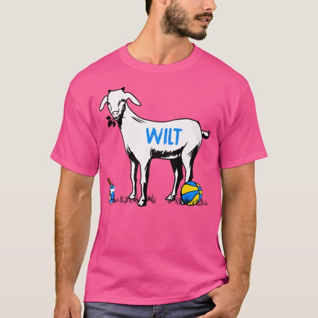Wilt Chamberlain Goat Basketball T-Shirt (Front)
