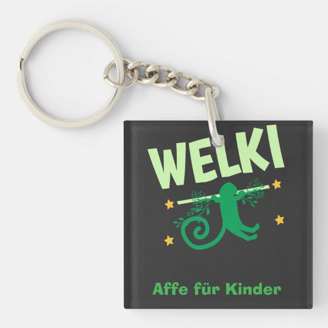 Wilted monkey  key ring (Front)